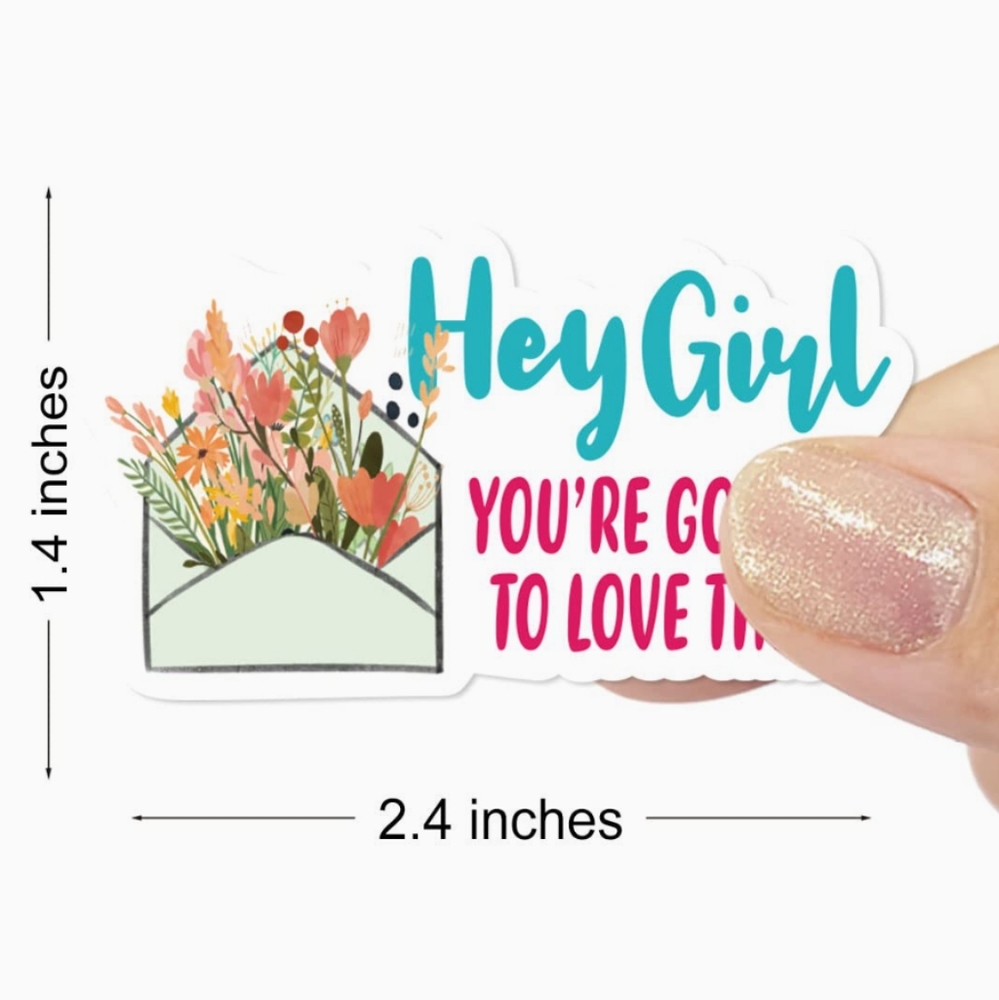 Hey Girl Your Going to Love This Package Stickers - Picture 2 of 3